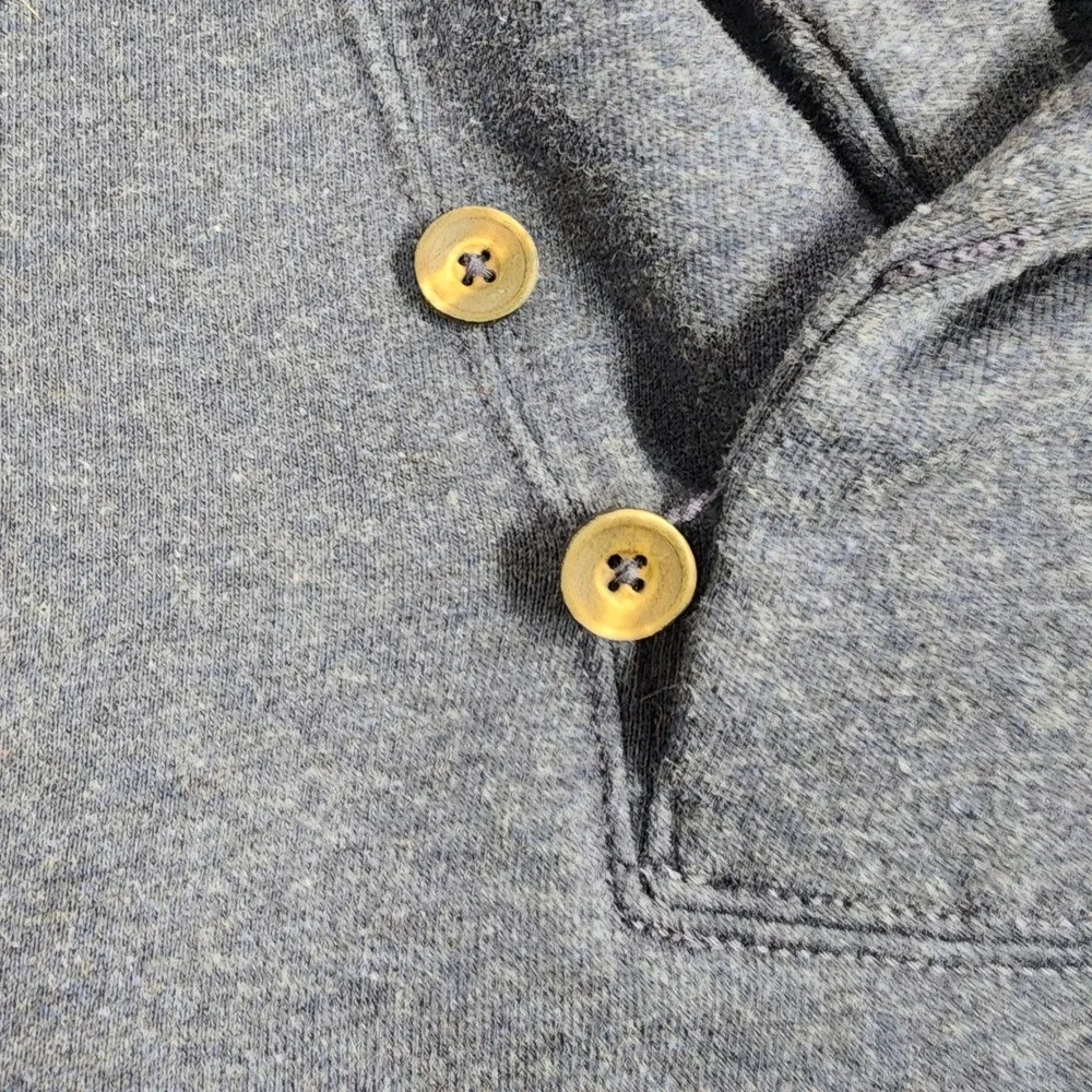 Polo Ralph Lauren Mens Blue Shawl Collar Fleece Pullover Elbow Patches Large